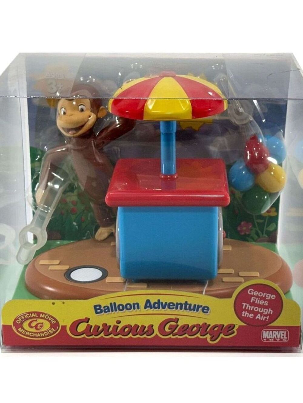 Vintage 2005 Marvel Toys Curious George Balloon Adventure Playset